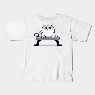 Bench Press Purrfection Kids T-Shirt